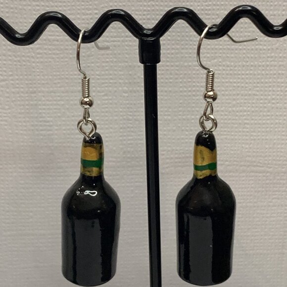 Wine Earring, Alcohol Earring, Drink Earring, Funny Food Earring, Gift Idea - Picture 7 of 8